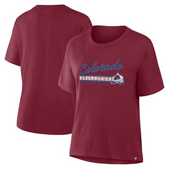 Women's Fanatics Burgundy Colorado Avalanche Hometown Premium Legacy T-Shirt