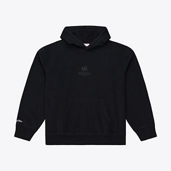 Men's Mitchell & Ness Black Georgia Bulldogs Monochrome Icon Fleece Hoodie