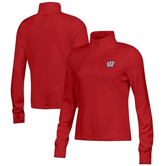 Women's Under Armour Red Wisconsin Badgers 2026 Lambeau Field Collection Motion Quarter-Zip Top