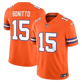 Men's Nike Nik Bonitto Orange Denver Broncos Alternate Mile High Collection 1977 Throwback Vapor F.U.S.E. Stitched Limited Jersey