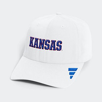 Men's adidas White Kansas Jayhawks 2026 Sideline Slouch Adjustable Hat