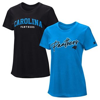 Women's Starter Black/Blue Carolina Panthers T-Shirt Combo Pack
