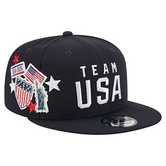 Men's New Era Navy Team USA Country Patch 9FIFTY Snapback Hat
