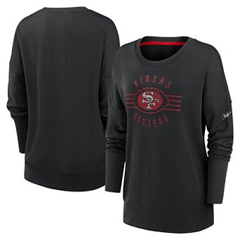 Women's Nike Black San Francisco 49ers Playback Icon Dri-FIT Sweatshirt