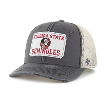 Unisex '47 Charcoal Florida State Seminoles Egremont Well-Worn Adjustable Trucker Hat