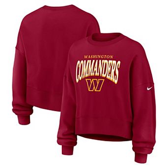 Women's Nike Burgundy Washington Commanders Oversized Phoenix Fleece Sweatshirt