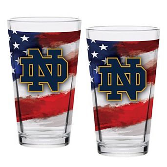 Notre Dame Fighting Irish Two-Pack 16oz. Americana Pint Glass Set
