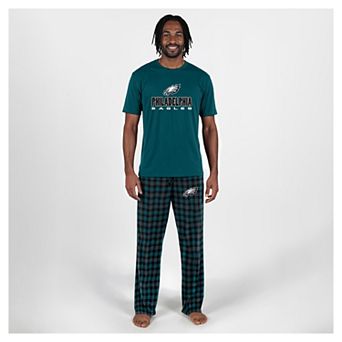 Men's Concepts Sport Midnight Green Philadelphia Eagles Big & Tall Highland Sleep Set