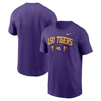 Men's Nike Purple LSU Tigers Primetime Football Icon T-Shirt