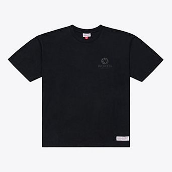 Men's Mitchell & Ness Black Ohio State Buckeyes Monochrome Icon T-Shirt