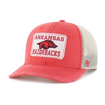 Unisex '47 Red Arkansas Razorbacks Egremont Well-Worn Adjustable Trucker Hat