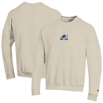 Men's Champion Oatmeal Colorado Avalanche Eco Powerblend Sweatshirt