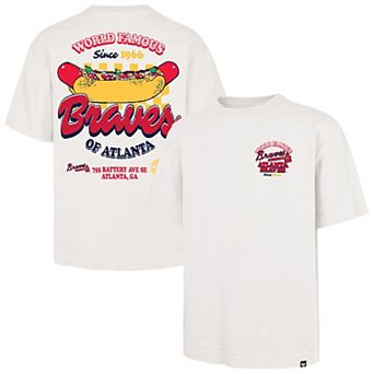 Men's '47 Cream Atlanta Braves Glizzy T-Shirt