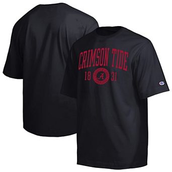 Men's Champion Black Alabama Crimson Tide Established Tradition Heavyweight T-Shirt