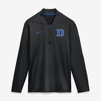 Men's Nike Black Duke Blue Devils 2026 Sideline Midweight Half-Zip Dri-FIT Pullover
