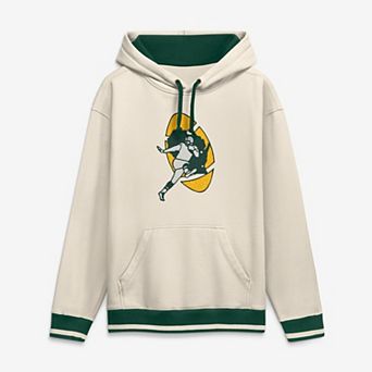 Men's Fanatics Cream Green Bay Packers Chenille Heavyweight Fleece Hoodie