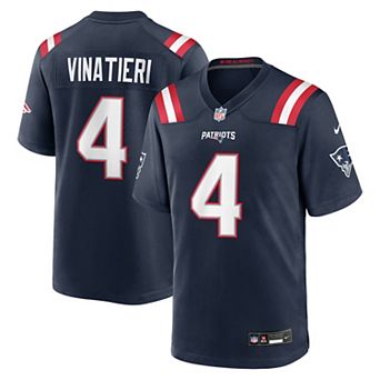 Men's Nike Adam Vinatieri Navy New England Patriots Team Retired Game Jersey