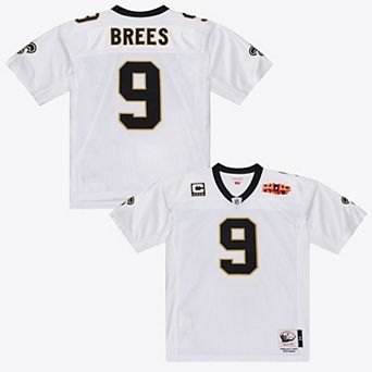 Men's Mitchell & Ness Drew Brees White New Orleans Saints Super Bowl XLIV Authentic Jersey