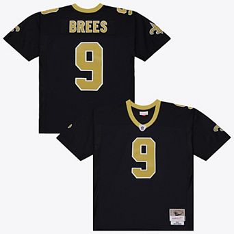 Men's Mitchell & Ness Drew Brees Black New Orleans Saints 2009 Legacy Jersey