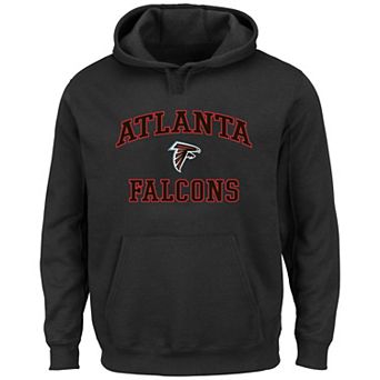 Men's Fanatics Black Atlanta Falcons Big & Tall Heart & Soul Hoodie