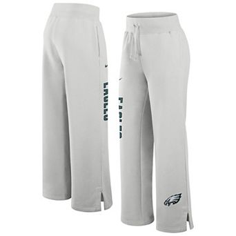 Women's Nike Gray Philadelphia Eagles Primetime Phoenix Fleece Wide-Leg Sweatpants