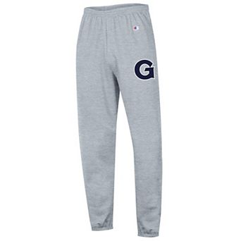 Men's Champion Heather Gray Georgetown Hoyas Powerblend Fleece Team Sweatpants