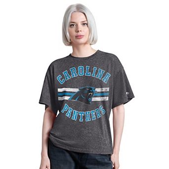 Women's Starter Black Carolina Panthers Jump Shot Boyfriend Tri-Blend T-Shirt