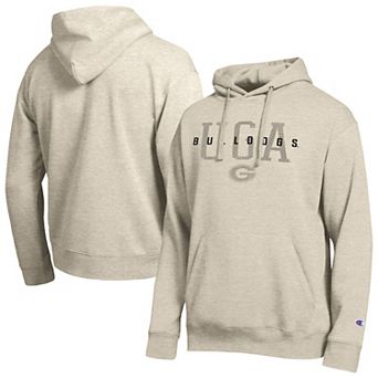 Men's Champion Oatmeal Georgia Bulldogs All-Star Neutral Stack Hoodie