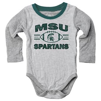 Infant Wes & Willy Gray Michigan State Spartans Jie Jie Hopper Set