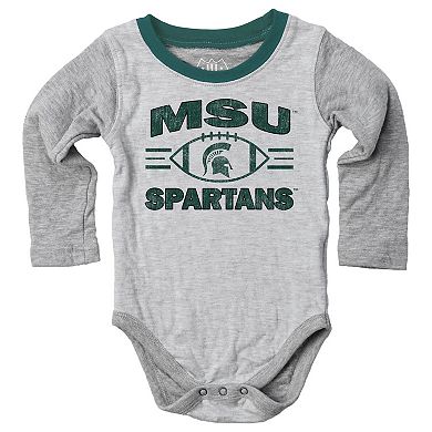Infant Wes & Willy Gray Michigan State Spartans Jie Jie Hopper Set