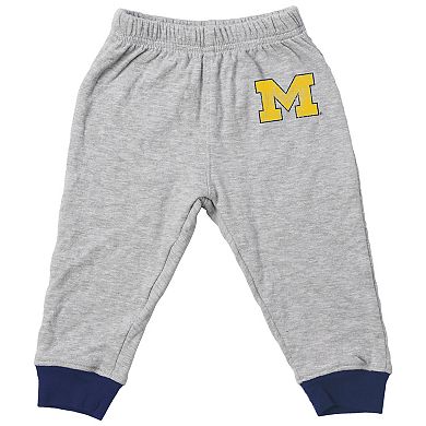 Infant Wes & Willy Gray Michigan Wolverines Jie Jie Hopper Set