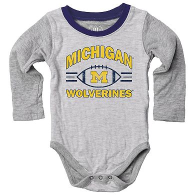 Infant Wes & Willy Gray Michigan Wolverines Jie Jie Hopper Set