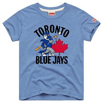 Youth Homage Light Blue Toronto Blue Jays Mascot Tri-Blend T-Shirt