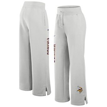 Women's Nike Gray Minnesota Vikings Primetime Phoenix Fleece Wide-Leg Sweatpants
