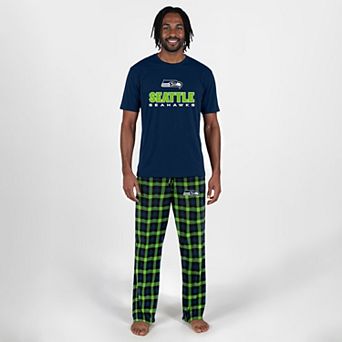Men's Concepts Sport College Navy Seattle Seahawks Big & Tall Highland Sleep Set