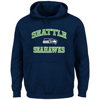 Men's Fanatics College Navy Seattle Seahawks Big & Tall Heart & Soul Hoodie