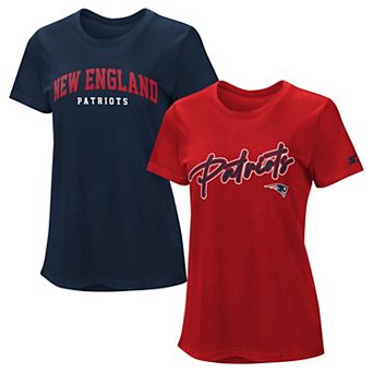 Women's Starter Navy/Red New England Patriots T-Shirt Combo Pack