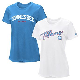 Women's Starter Light Blue/White Tennessee Titans T-Shirt Combo Pack