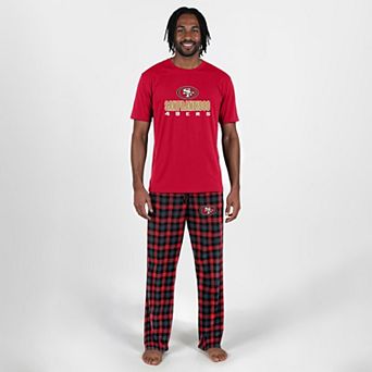 Men's Concepts Sport Scarlet San Francisco 49ers Big & Tall Highland Sleep Set