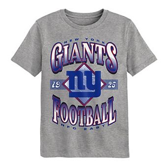 Preschool Outerstuff Dark Heather Gray New York Giants Of Days Past T-Shirt
