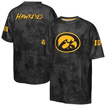 Youth Outerstuff Black Iowa Hawkeyes Off-Side Sublimated T-Shirt