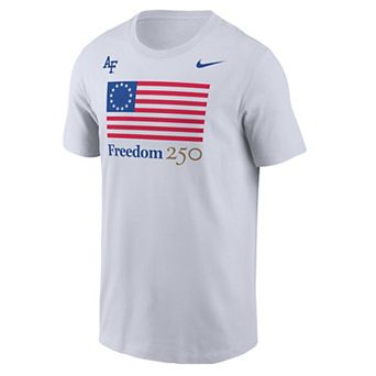 Men's Nike White Air Force Falcons Freedom 250 T-Shirt