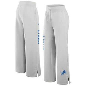 Women's Nike Gray Detroit Lions Primetime Phoenix Fleece Wide-Leg Sweatpants