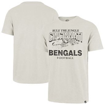 Men's '47 Natural Cincinnati Bengals Head On Scrum Slub T-Shirt