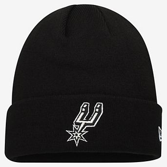 Men's New Era Black San Antonio Spurs Cuffed Knit Hat