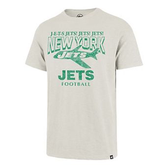Men's '47 Natural New York Jets Head On Scrum T-Shirt