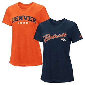 Women's Starter Orange/Navy Denver Broncos T-Shirt Combo Pack