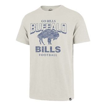 Men's '47 Natural Buffalo Bills Head On Scrum Slub T-Shirt