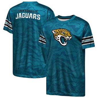 Youth Outerstuff Teal Jacksonville Jaguars Slant Route Performance T-Shirt