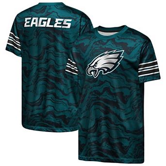 Youth Outerstuff Midnight Green Philadelphia Eagles Slant Route Performance T-Shirt